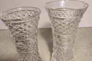 Set Of 2 Small maybe Waterford Crystal Vases Not Stamped In Good Condition. No 30