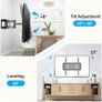 TV Wall Mount Bracket for 26-70 Inch, Swivels Tilts Extends Double Arm, Holds up to 45kg, VESA Image 4