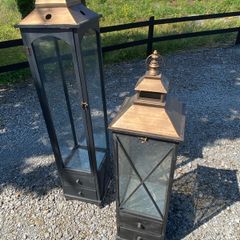 Beautiful garden or indoor candle holders
