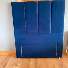 4ft clever navy headboard and matching base