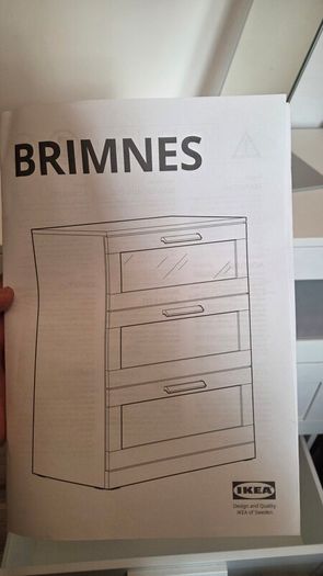 IKEA BRIMNES chest of drawers and mirror