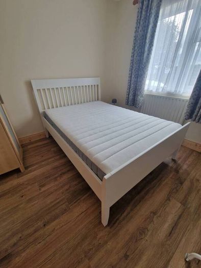 ikea white double bed