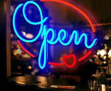 NEW SALE | Neon OPEN Sign, LED Neon Light Sign USB Powered 40x28CM Decorative Bar Open Sign for Home Bar Store Party Decor, Brightness Adjustable