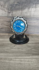 Vintage Majak Desk Clock Soviet Crystal Glass Clock USSR Mechanical Wind Up 1970s Not Working Parts Repair
