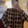 Fab Zara Bloggers Insta Famous Brown and Cream Jacquard Heavy Knit Cardigan Image 6