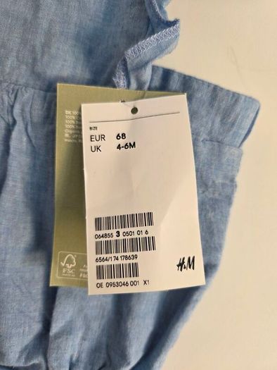4-6m, With Tags H&M Baby Summer Romper