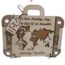 Wooden Wedding Card in the shape of a travel suitcase, Inner envelope for monetary wedding gifts Image 7