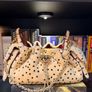 Designer inspired Polka Dots Fur bag Image 2