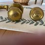 Solid Brass door knocker and button handle Image 2