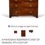 19th Century Mahogany Bowfront Chest Of Drawers, Image 8