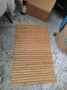 New wooden bathmat