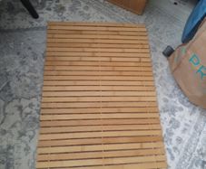 New wooden bathmat