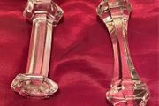2 Glass Knife Rests early 19th century