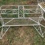 Vintage Wrought Iron Garden Set with Bench and 2 Armchairs (Restoration Project) Image 4