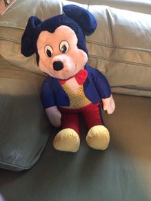 Vintage Mickey Mouse Plush can post