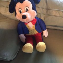 Vintage Mickey Mouse Plush can post
