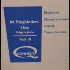 Box of 10 A4 ringbinders