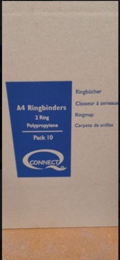 Box of 10 A4 ringbinders