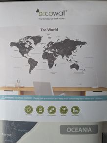 vinyl wall sticker of the world