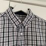 M&S Collection Mens Black & Grey Check Long Sleeve Shirt Image 6