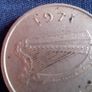 1971 Irish 5p coin. Image 2
