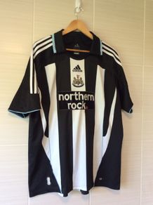Newcastle United Jersey. Official Adidas Mens Home Jersey Season 2007/2009. Original From The Time. Not A Modern Remake.