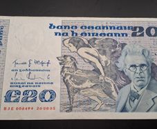 W B Yeats 20 pound note 26 08 85