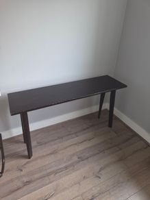 Black console table