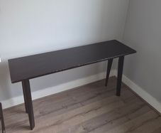 Black console table