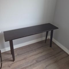 Black console table