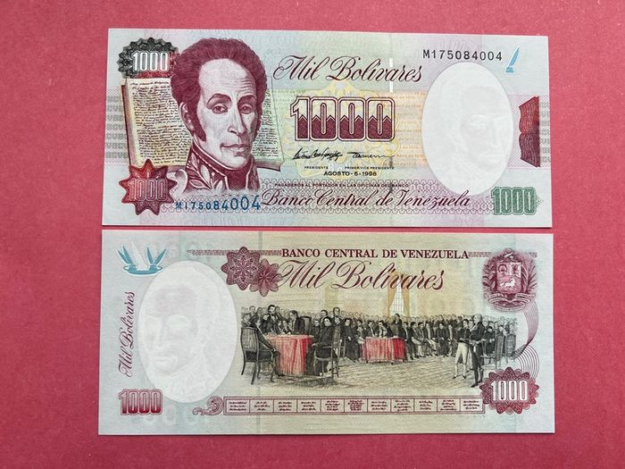 Venezuela 1000 Bolivares 1998  Pick  76c. ( Uncirculated)