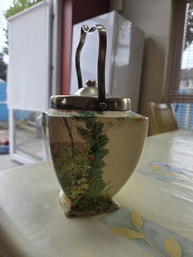 Vintage 1930s Royal Winton Grimwades 'Paradise' Biscuit Barrel