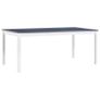 Dining Table White and Grey 180x90x73 cm Pinewood Image 2