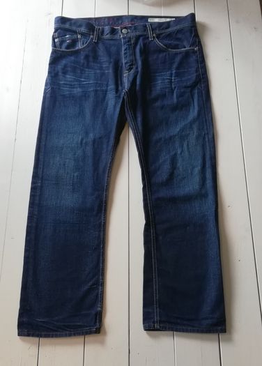 Tommy hilfiger navy denim ryder Winslow worn men's jeans W38 L30