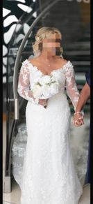 wedding dress & veil