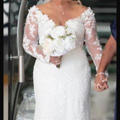 wedding dress & veil