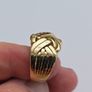 Vintage Heavy Gents 18ct Yellow Gold Diamond & Ruby Puzzle Ring Image 7
