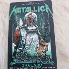 Metallica Dublin fancard
