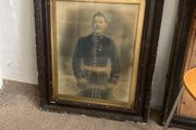 antique photo of Victorian soldier. Australian regiment