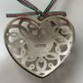 Newbridge Silverware Christmas tree decoration heart Image 2