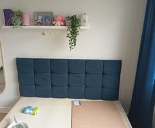 5ft  Navy Headboard