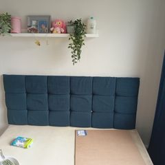 5ft  Navy Headboard