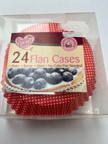 24 Paper Flan Cases