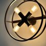 Quoizel industrial style ceiling light - black finish Image 3