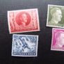 Germany WW2 Stamps.Three Hitler values and Stuka Dive attack Plane. Image 2