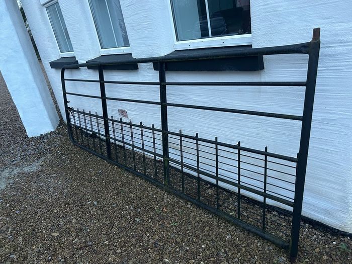 Gate Galvanised & Painted with low grid 12x4ft.