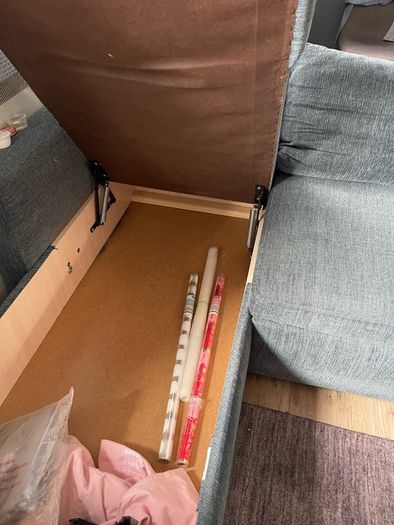 Left hand faced sofa bed with storage