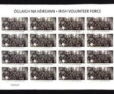 2013 Ireland Centenary of the Irish Volunteer Force Commemorative Stamp Sheetlet Plate 1A1A1A1A Fine CDS Used with Dublin cancel of 3rd October 2013 (First day of issued) on envelope extract.