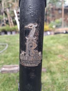 antique mens Raliegh  high nelly bike