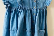 Twin denim dresses